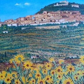 Francesco Alesci - Paesaggio a Cortona