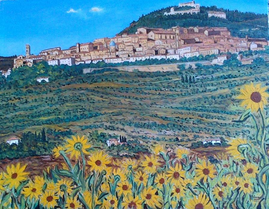 Francesco Alesci - Paesaggio a Cortona Francesco Alesci - Paesaggio a Cortona