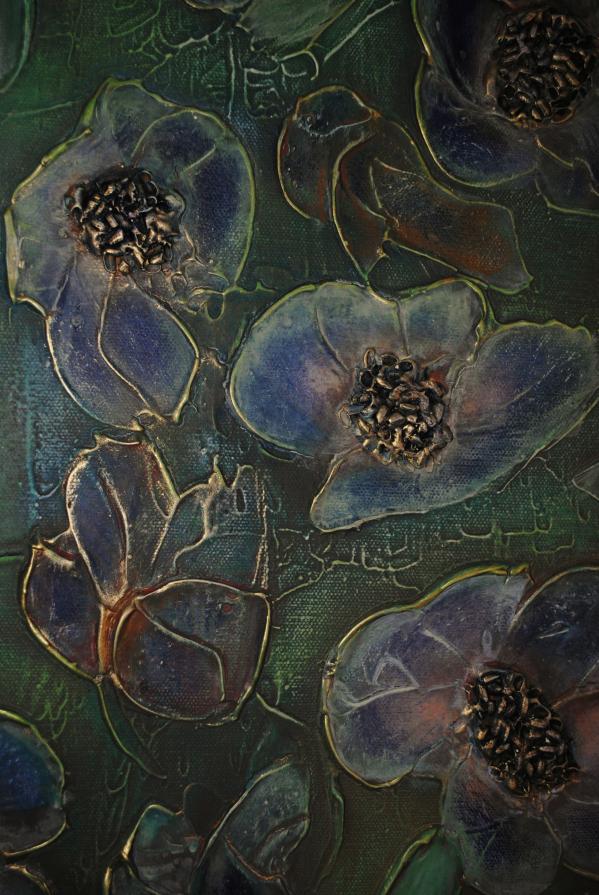 "Papaveri Blu" dettaglio