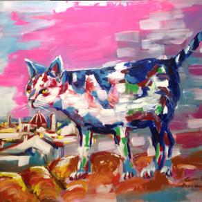 Firenze gatto sul tetto