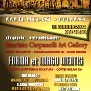 DOPPIO VERNISSAGE A CORTE ISOLANI (BOLOGNA)