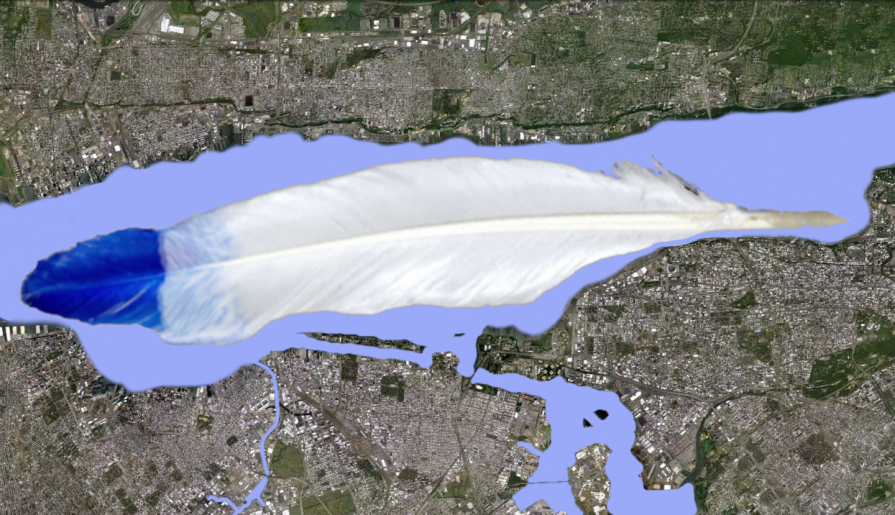 “The spirit feather in Manhattan design”. “The spirit feather in Manhattan design”.