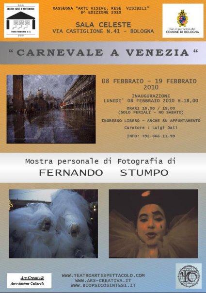 Locandina Mostra Fernando Stumpo Sala Celeste Bologna Locandina Mostra Fernando Stumpo Sala Celeste Bologna