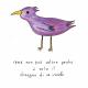 Pensieri e Parole | renè non può volare perchè è solo il disegno di un uccello