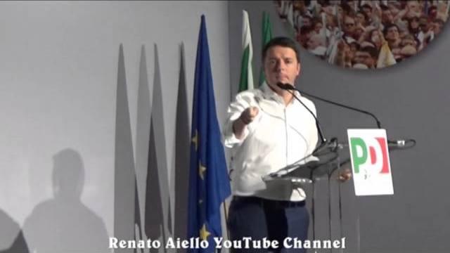 Renzi su Europa, Italia e scandali romani di Mafia Capitale all'Assemblea Nazionale del PD a Roma