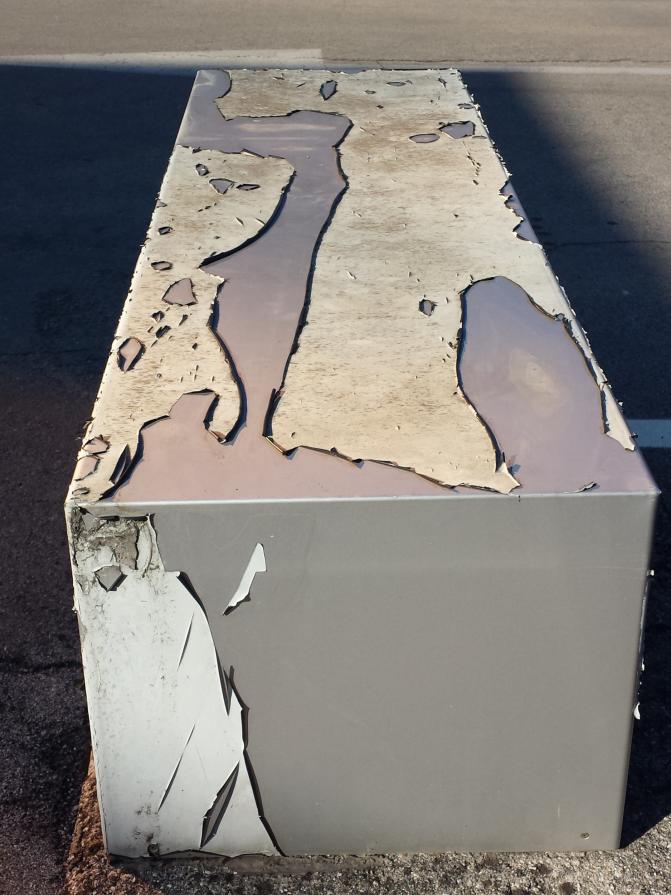 La pelle dell'urna della posta