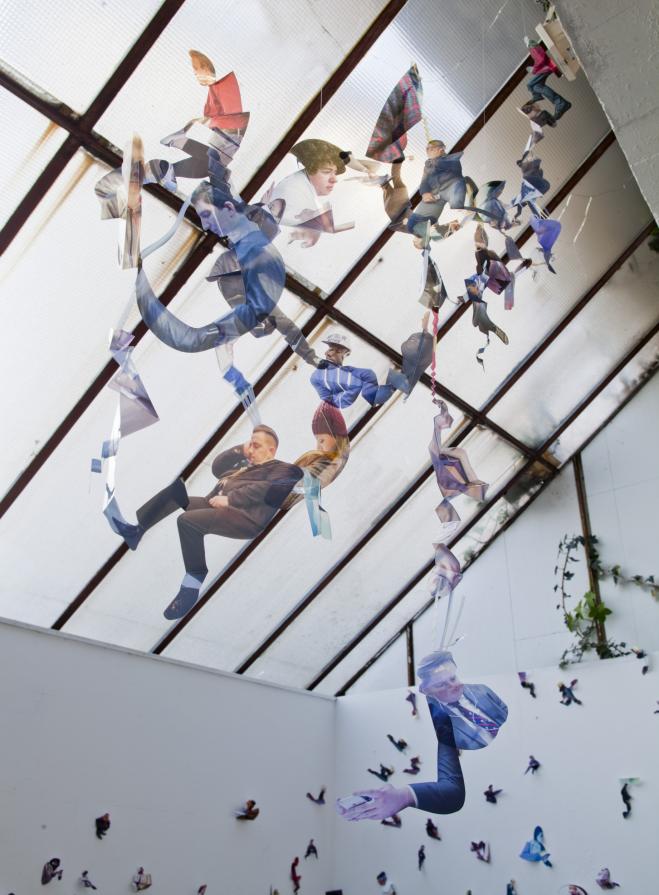 Installation view wallhanging sculpture