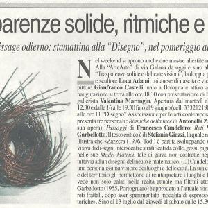 Galleria ArteArte di Mantova dal 25 maggio al 9 giugno.