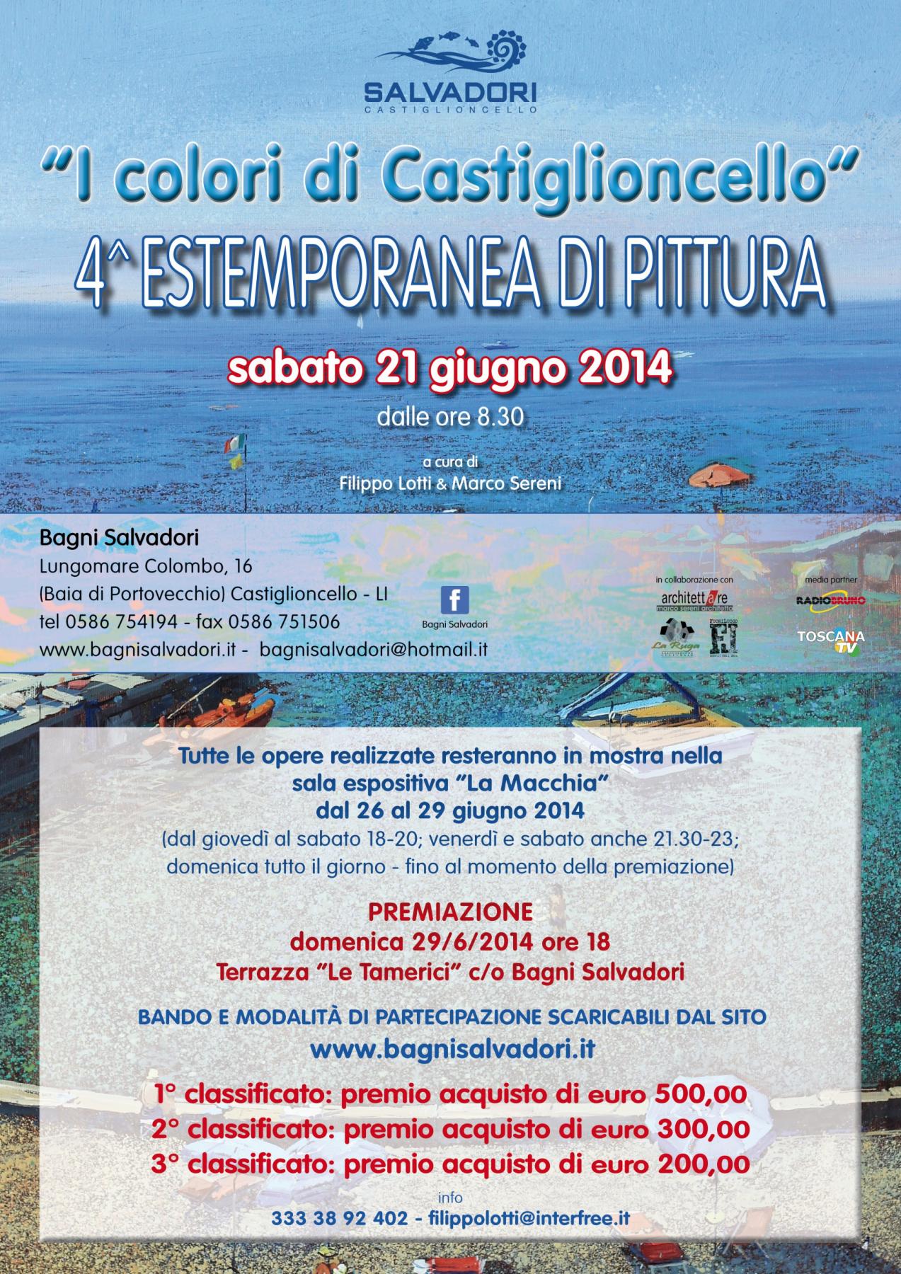 4° CONCORSO DI PITTURA ESTEMPORANEA “I colori di Castiglioncello”
