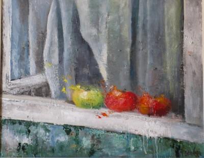 Tre mele sulla finestra