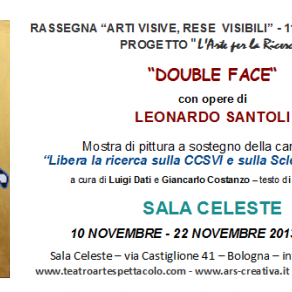 Invito Mostra personale di Leonardo Santoli in Sala Celeste