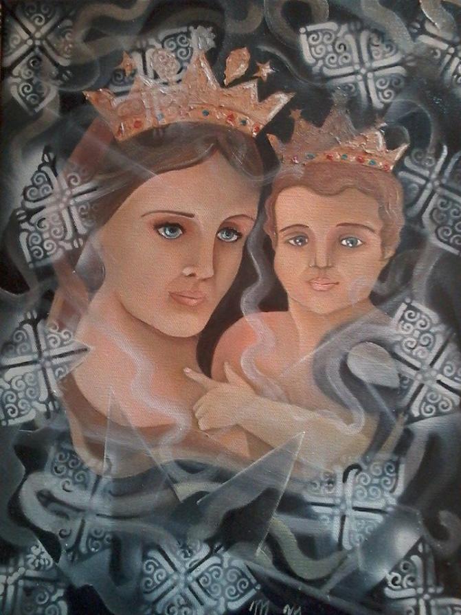 Madonna della fiducia (rivisitazione dell'immagine originale che si trova presso il monastero di San