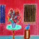 Red Room with still life
