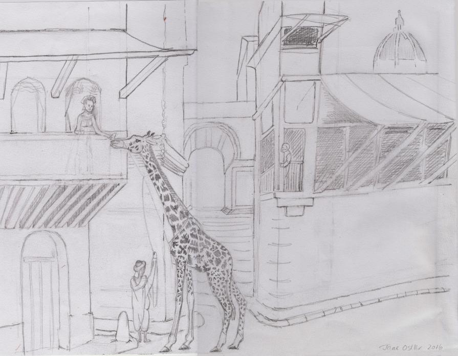 Feeding from the hands of Florentine ladies