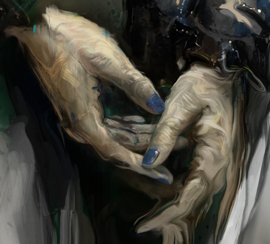 Illusion hands detail