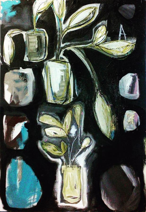 Plants Living On Black