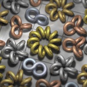 Coiled Rings of Metal