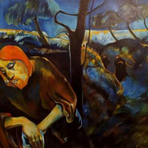 Cristo nel giardino dei Getsemani - omaggio a Paul Gauguin