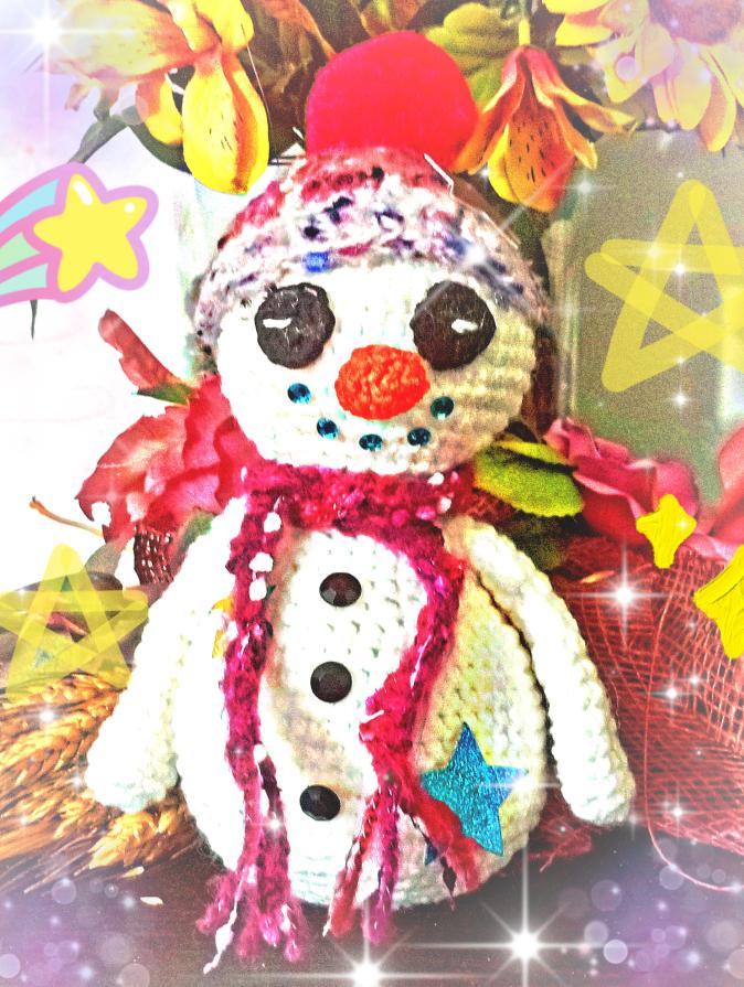          ...Un Amigurumi sotto la neve !!! ...