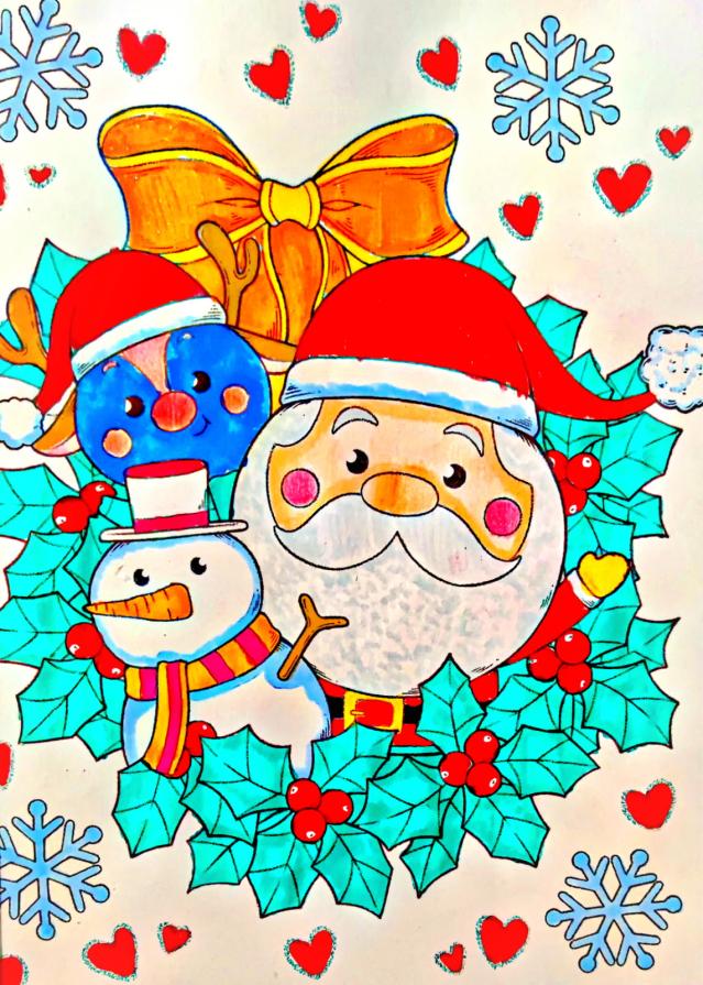 Babbo...renna e pupazzo bianco... arriva il Natale !!! ❤️