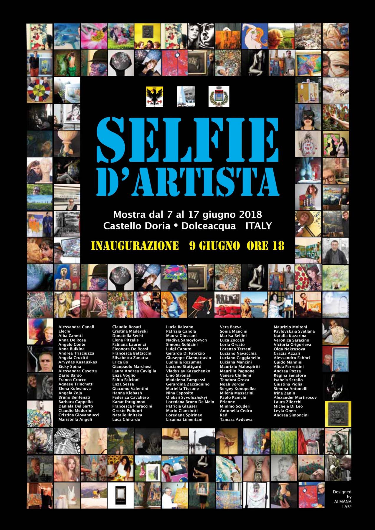 Maristella Angeli will participate in "Artist's Selfie" Art Dolceacqua 2018