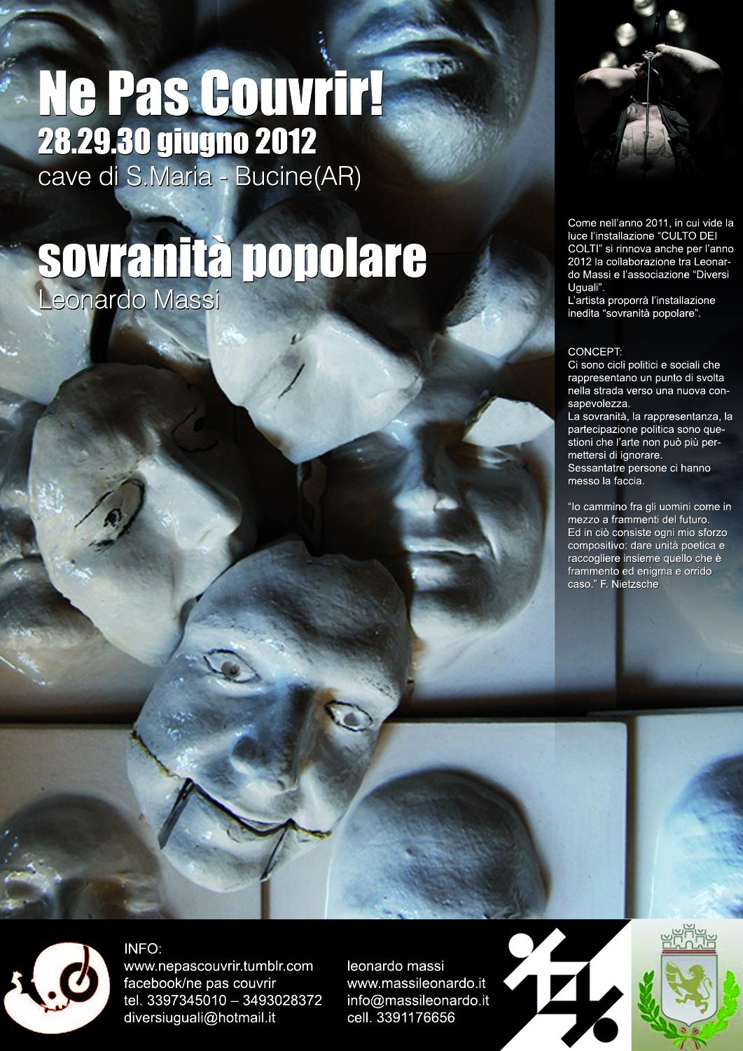 Installazione Leonardo Massi -Ne Pas Couvrir