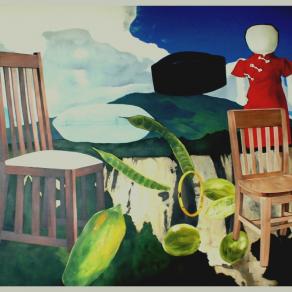 painting from my favorite artis#1(hendra gunawan,otto djaya,and wakidi),oil on canvas,230x180,2010(e