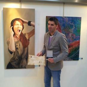 Silver medal at the exhibition given by the Estoril Open Gallery (March 2, 2013).