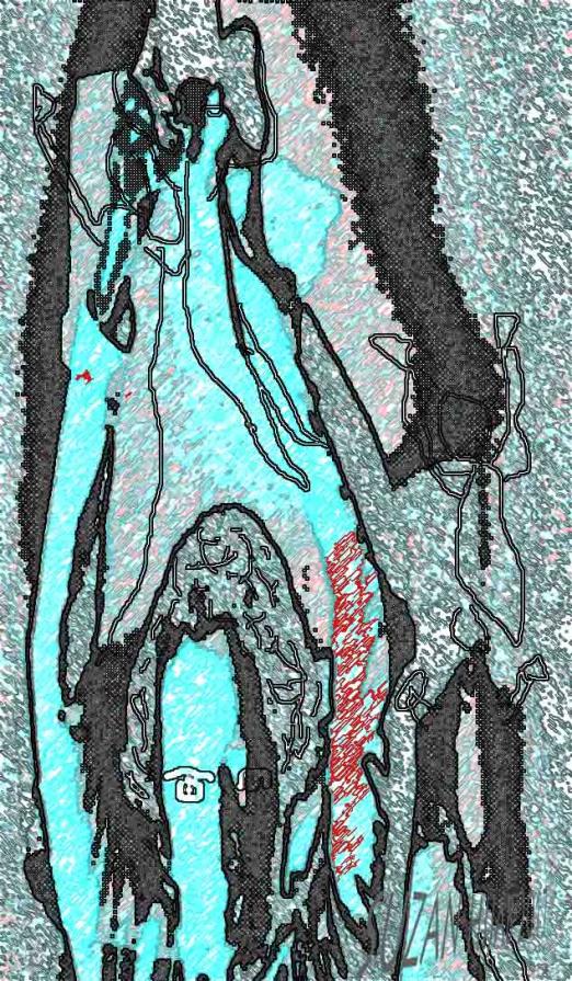 The colors of the sun are changing, but she has to hold her hands up