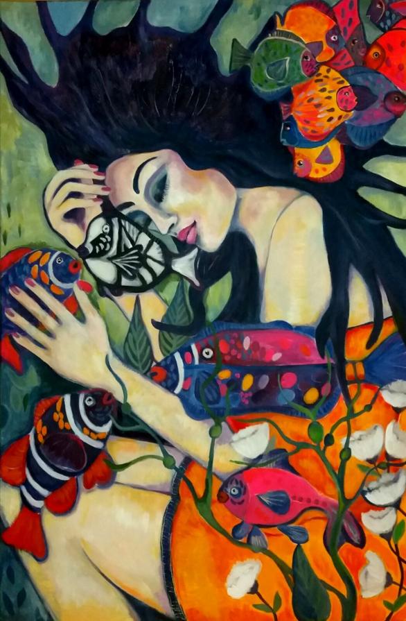 Underwaterdreams. Floating with fishes. Underwaterdreams. Floating with fishes.