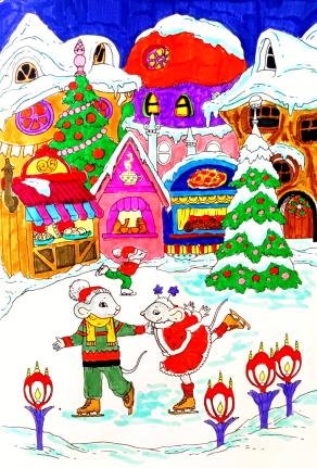      .....Un villaggio sotto la neve !!! ....