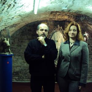 Il Maestro di scultura Denis Raccanelli alla ArteArte di Mantova.