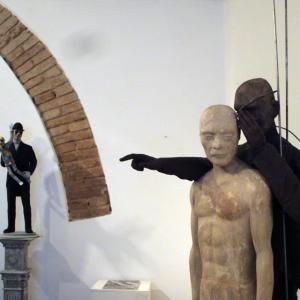 Il Maestro di scultura Denis Raccanelli alla ArteArte di Mantova.
