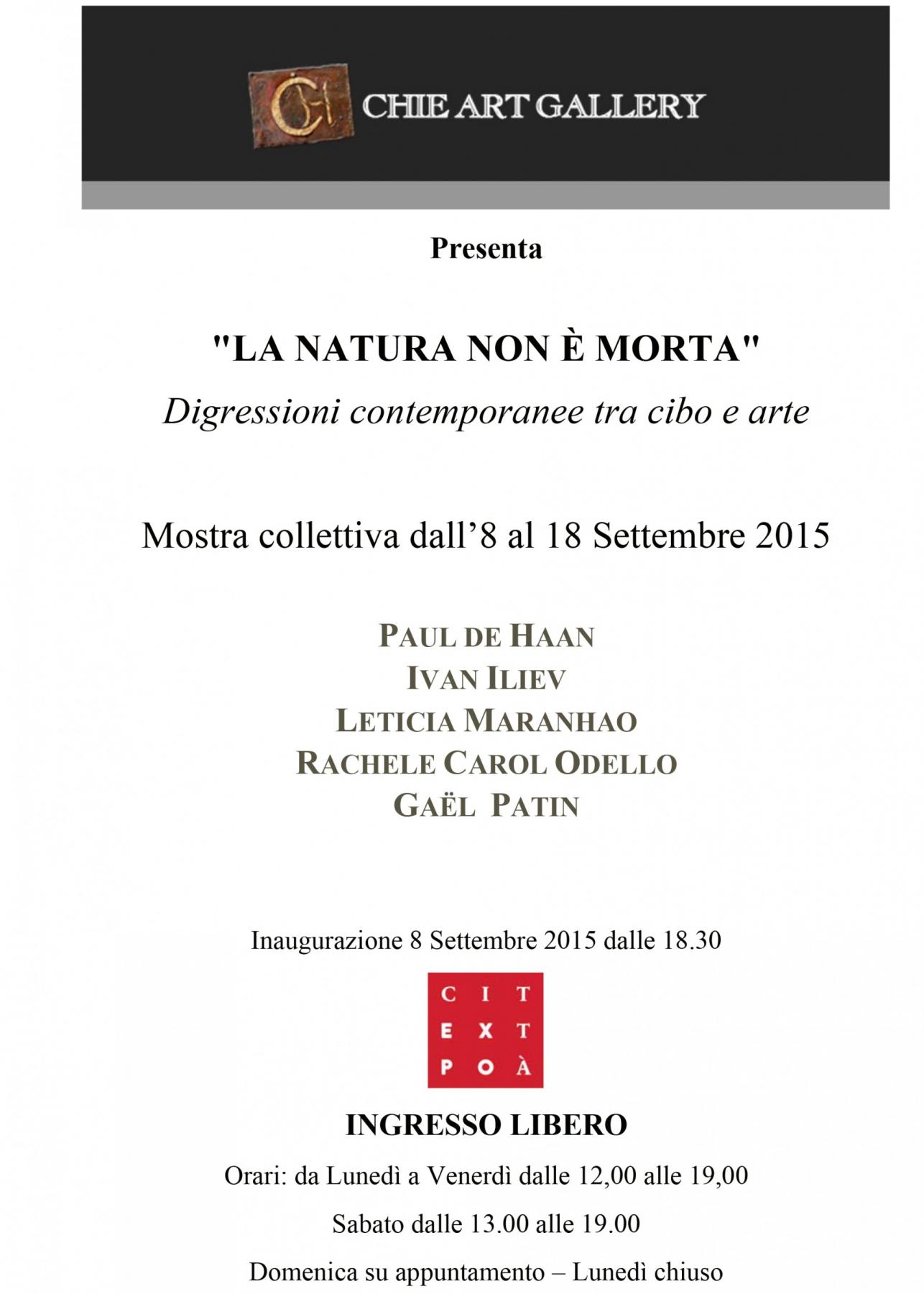 La natura non è morta. Digressione contemporanea tra cibo e arte