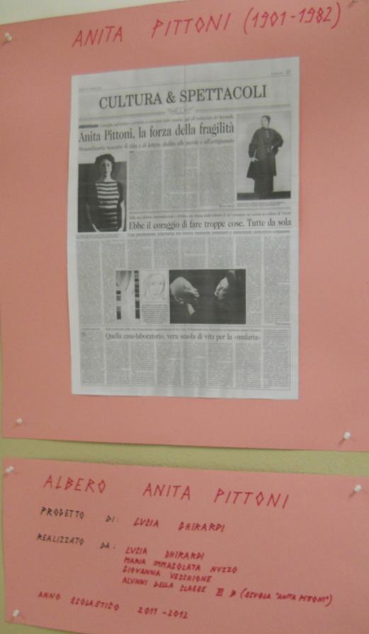 Targa commemorativa Anita Pittoni