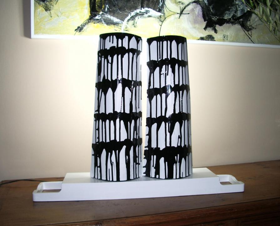 lampada con due coppi