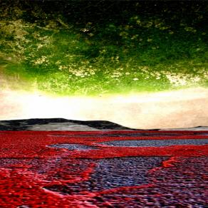 temporale in arrivo su lago vulcanico 