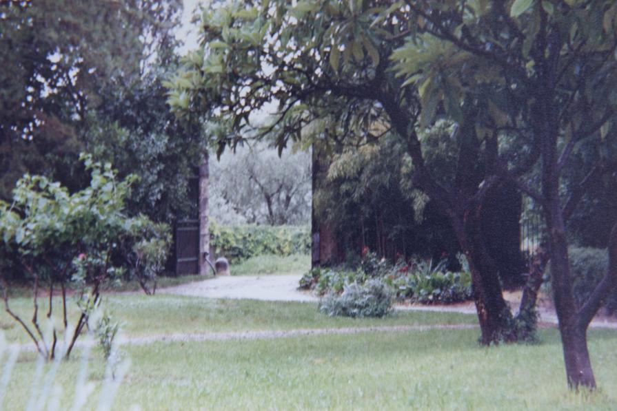 Giardino della casa negli anni '80.