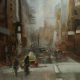 Cityscape  omaggio a Jeremy Mann 