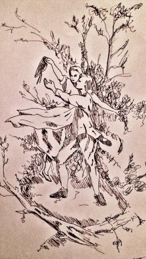 Senza titolo(schizzo ad inchiostro)