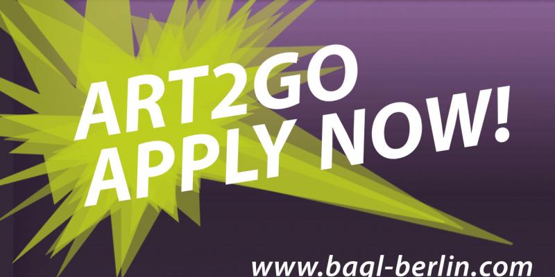 B.AGL - ART2GO - Offer for artists - only for a short time and only few spots left!