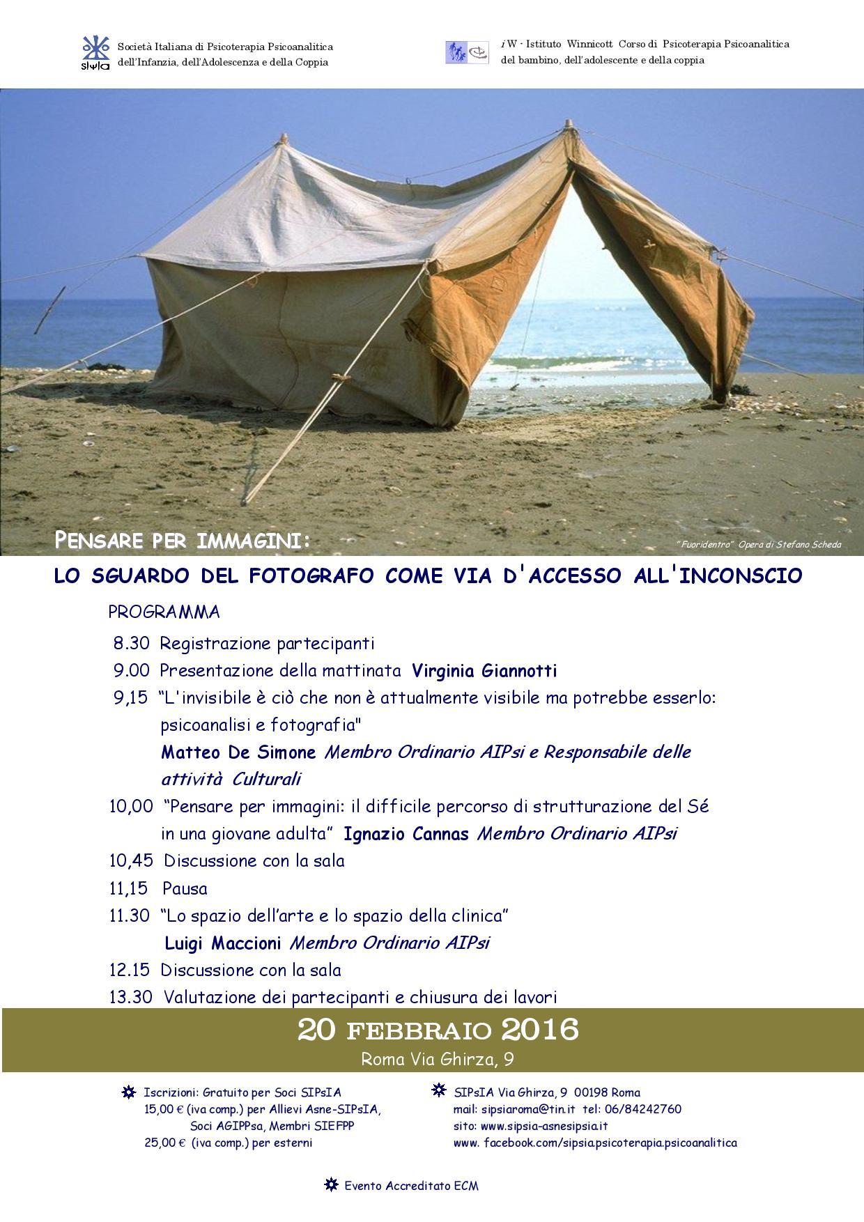 "To think in images: the eye of the photographer as a gateway to the unconscious" Ghirza Via Roma, 9