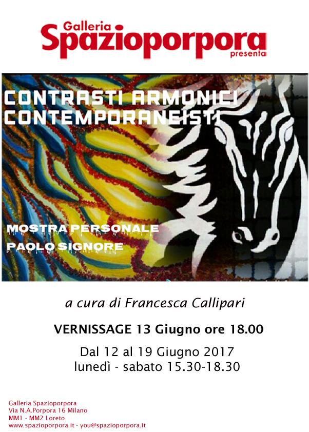 Contrasti armonici contemporaneisti: mostra personale di Paolo Signore