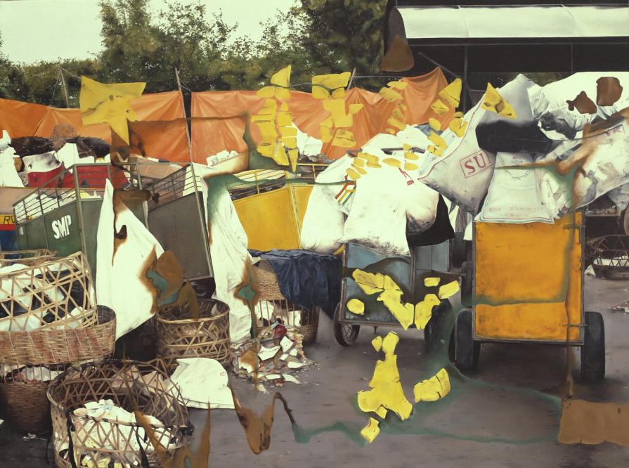 I dreamed I meet Sadali and Sadali Says to me,”Zusfa please paint my golden mountain on your landscape painting"