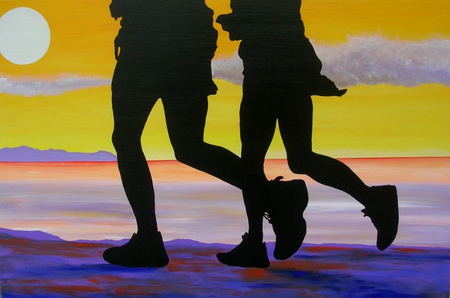 JOGGING SUL CRINALE VIOLA