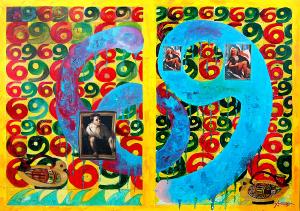 Galleria Arone & arone - L'Eros Fuggendo dalla critica , nel Ricordo di Mario Schifano e Mimmo Rotella 