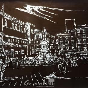 Bologna: passeggio in Piazza del Nettuno