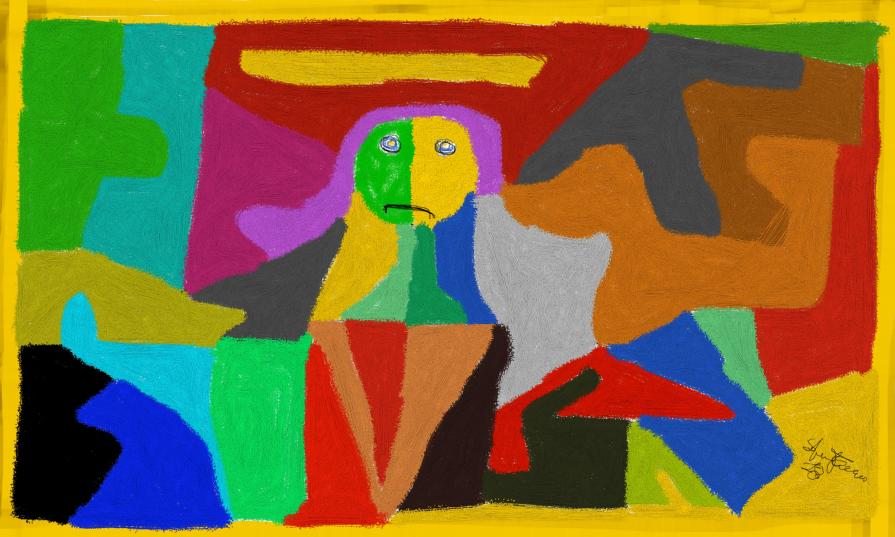 ARLECCHINO ESPLOSO IN 100 PEZZI.