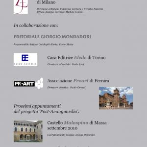 POST-AVANGUARDIA - Castello degli Estensi FERRARA POST-AVANGUARDIA - Castello degli Estensi FERRARA