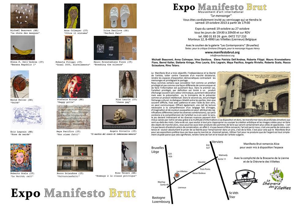 « Le Mensonge »- EXPO MANIFESTO BRUT